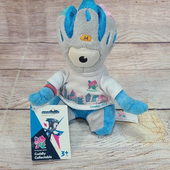 Mandeville Cuddly Collectable Plush Paralympic Mascot Stuffed Animal 6" New - Picture 1 of 12